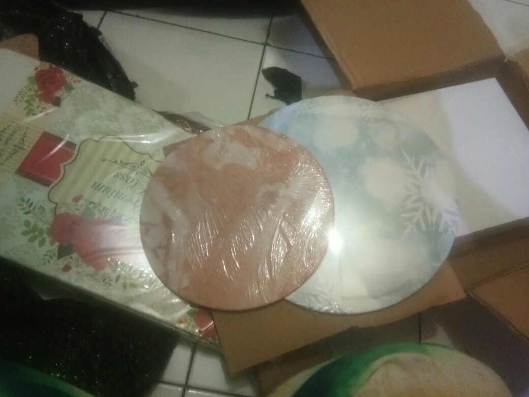 Nicole Creations Premium Cake Boards Round Dreamy Snowflakes | Tatakan Kue | Alas Kue
