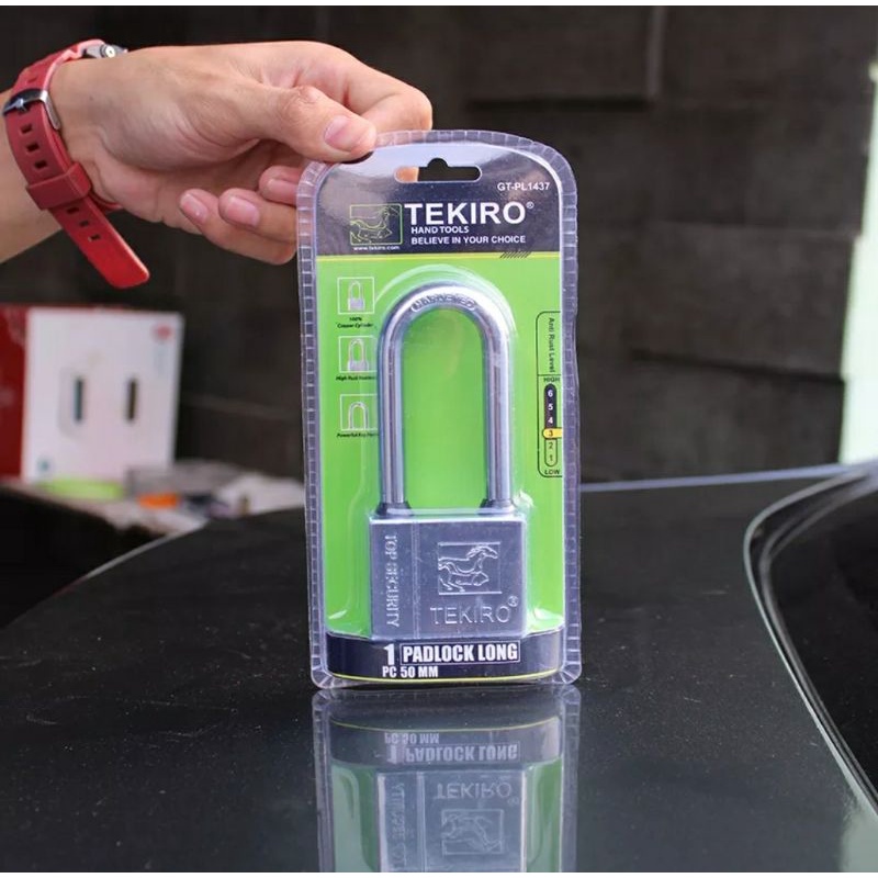 TEKIRO Kunci Gembok 50mm Panjang Padlock Long Model Kotak