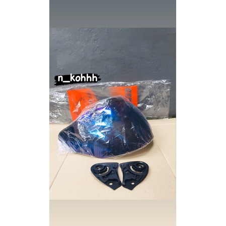 Kaca Helm Djmaru/Kyt WARNA Biru free (rachet/dudukan)nya