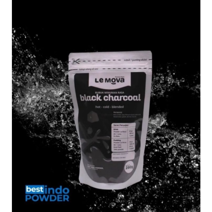 

LEMOVA BLACK CHARCOAL 1KG / BUBUK MINUMAN / POWDER DRINK / RATTUBEVERAGE