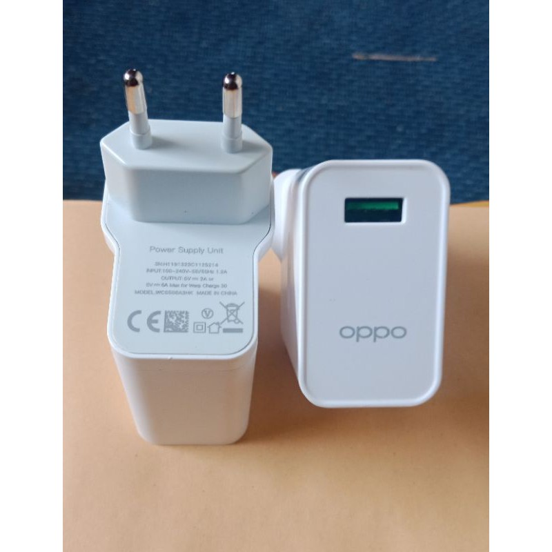 ADAPTOR KEPALA CHARGER OPPO RENO 4 VOOC FAST CHARGE 30WAT ORI100%
