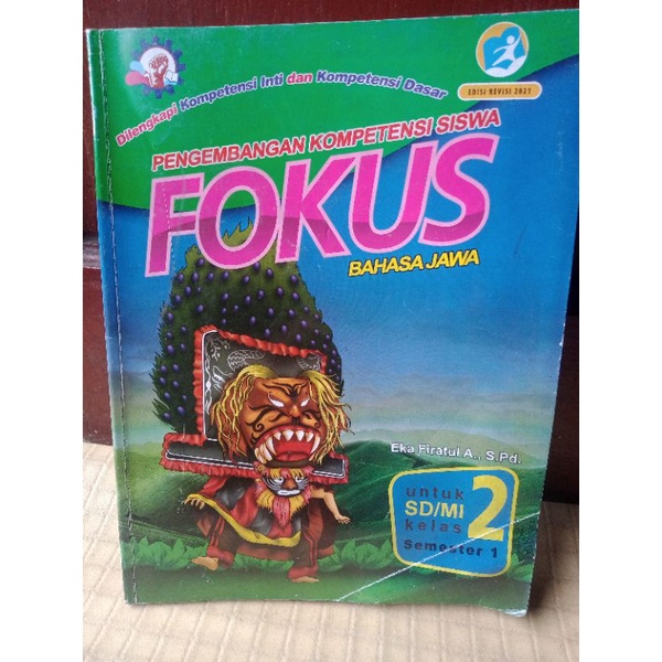 (BACA DESKRIPSI) preloved buku fokus bahasa jawa SD / MI kelas 2 semester 1