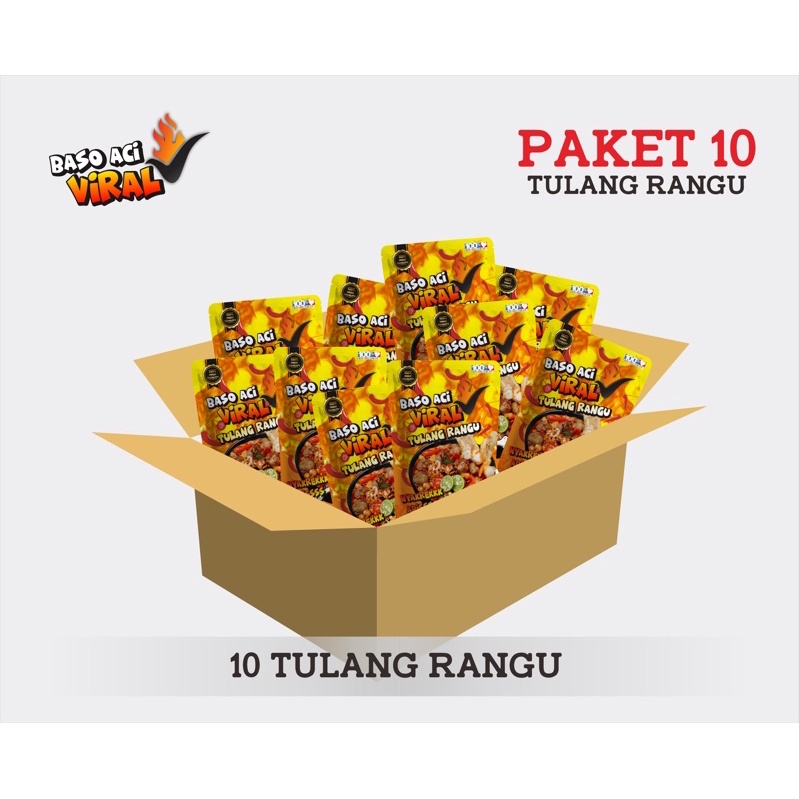 

Baso aci Viral Tulang Rangu paket 10 bungkus