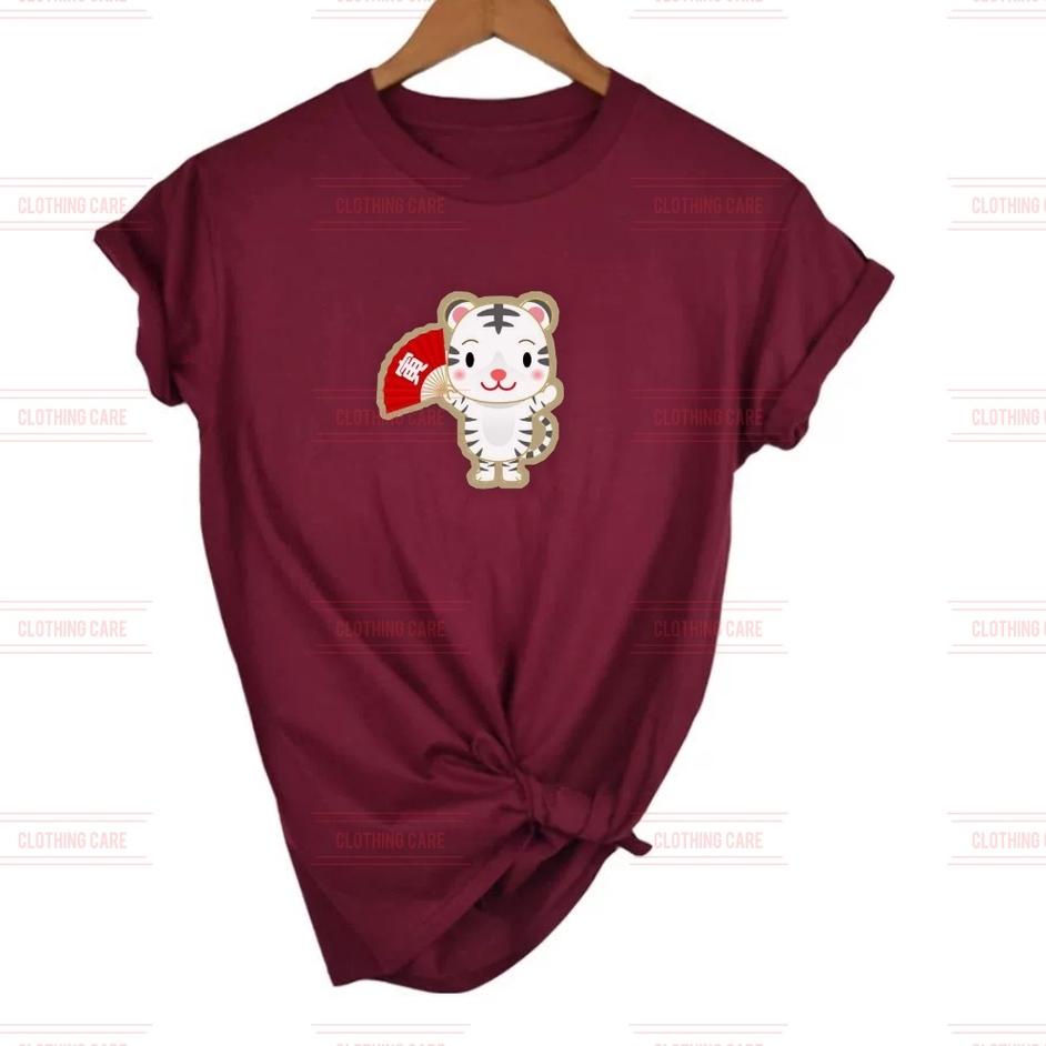 [PRODUK YMJZD] COD Kaos Atasan Dewasa Wanita Imlek Kaos Imlek 2022 Kaos Chinese New Year Kaos Imlek 