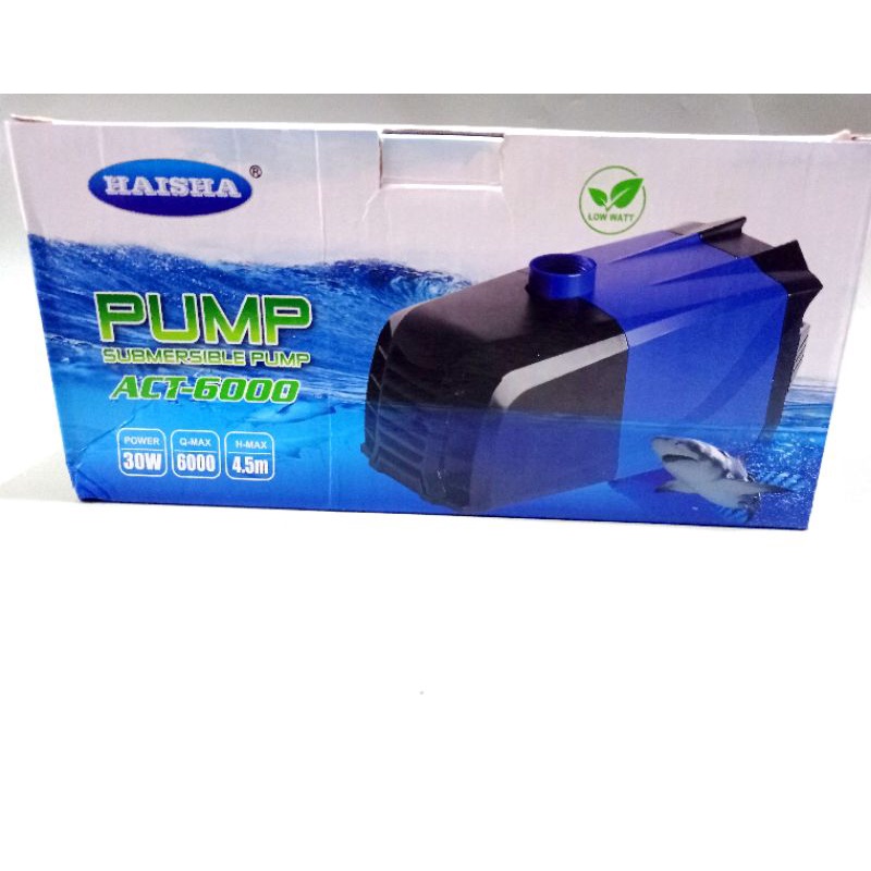 Pompa Kolam koi Low Watt Submersible Pump HAISHA ACT 6000