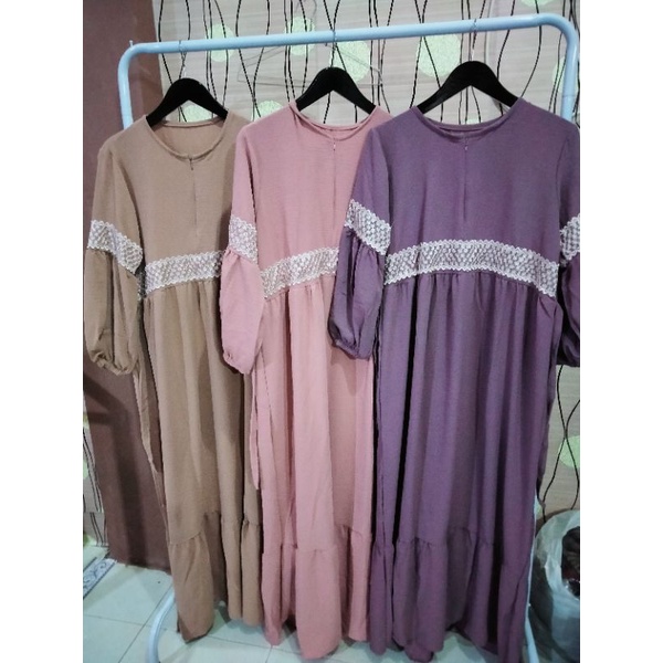 maxi gamis crinkle audi