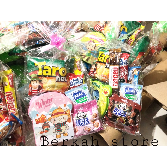 SOUVENIR ULANG TAHUN SNACK &TEMPAT MAKAN ANAK PARCEL CIKI | Shopee