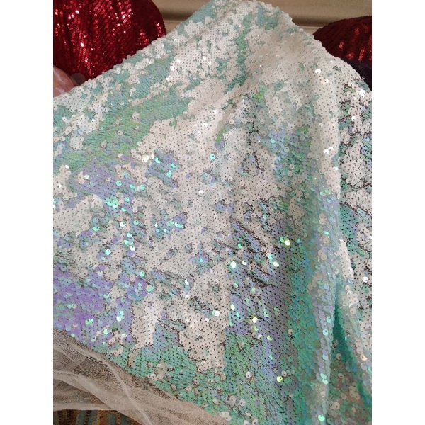 kain/bahan sequin Payet hologram