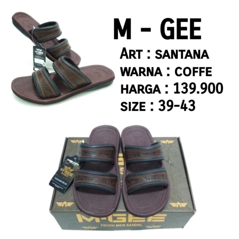 SANDAL CASUAL SELOP PRIA M-GEE ART SANTANA SIZE 39-43