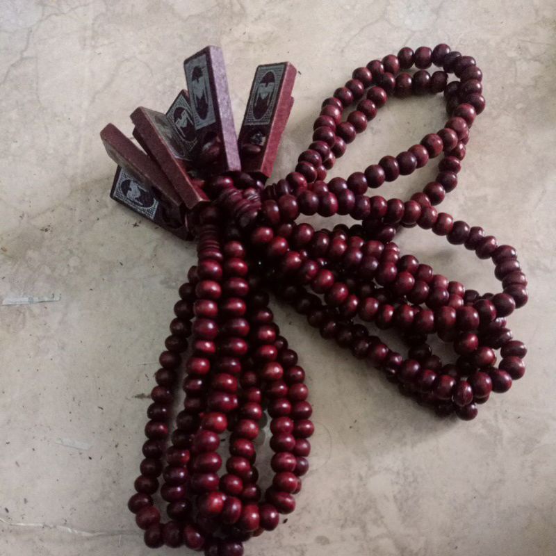 tasbih tasbe kayu 33 butir /10pcs