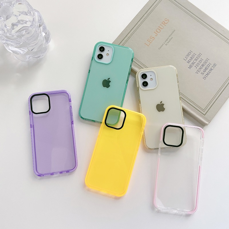 Soft Case Hp Transparan Model Simpel Untuk Iphone 13pro / Max / Xr / 11 / 12se / 7 / 8plus