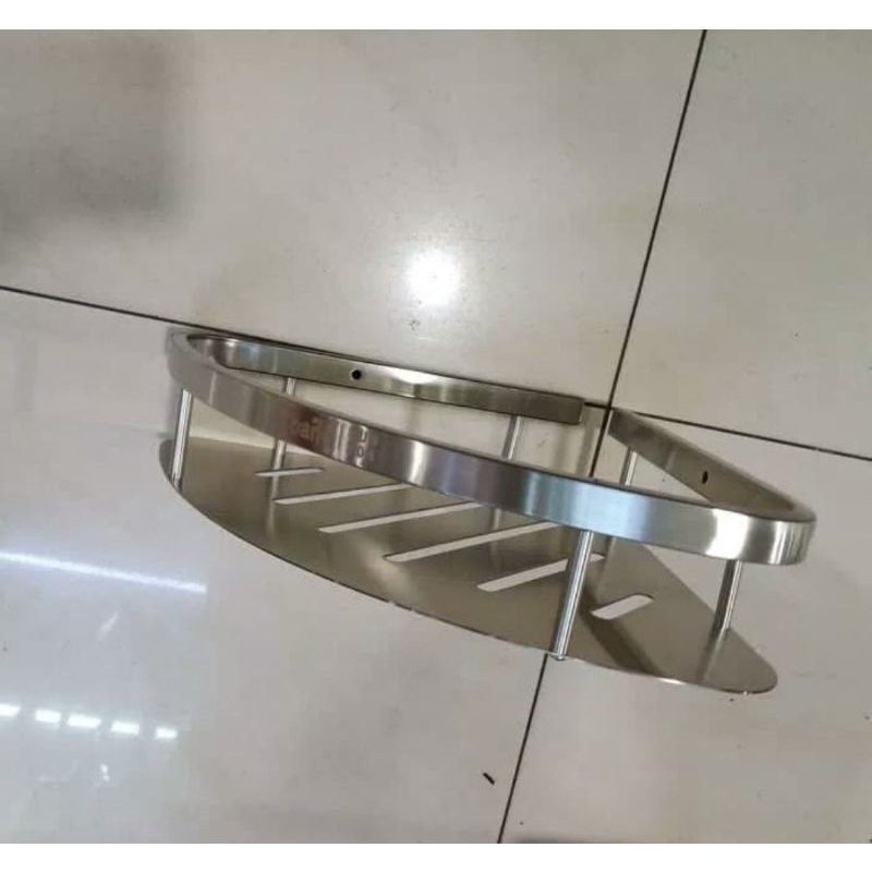 Tempat sabun sudut kamar mandi stainless 304 / Rak sabun sudut