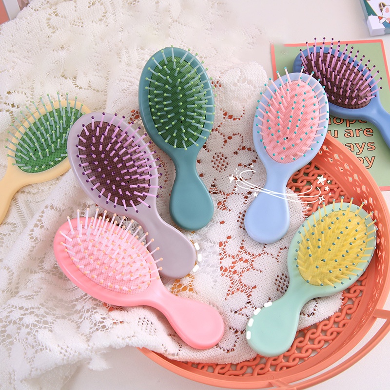 Sisir Pijat Universal Bahan Plastik Warna Macaron Untuk Wanita