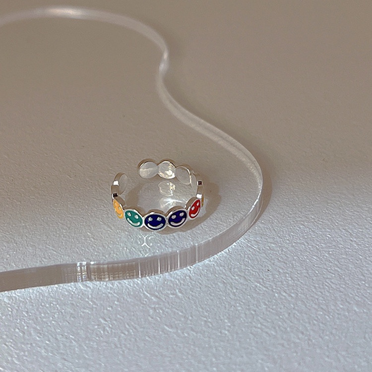 Cincin Model Terbuka Bahan Sterling Silver 925 Gaya Simple Untuk Wanita