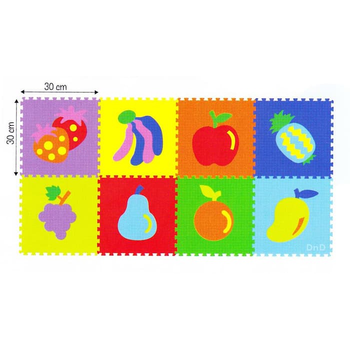 Puzzle Lantai - Puzzle Evamat - Matras Puzzle Mainan Anak - Matras / Evamat / Evamats / Buah-Buahan
