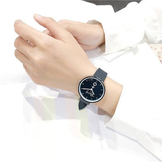 907 Jam Tangan Quartz Gaya Korea dengan Strap Jelly Women Watch Import Jam Tangan Boy And Girl