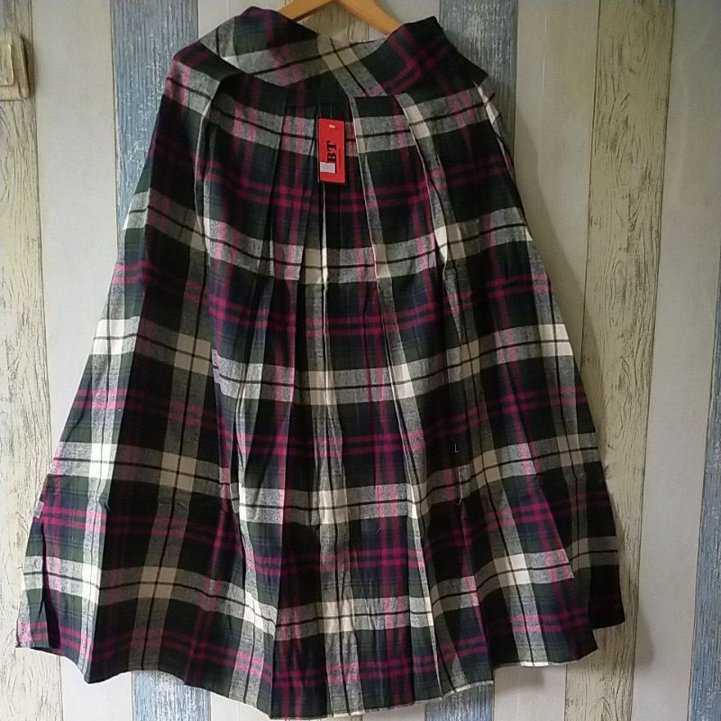 ROK FLANEL IMPORT PANJANG/ROK KOTAK FLANEL PANJANG/ROK FLANEL IMPORT MURAH/ROK SEMIWOL-Pict 10