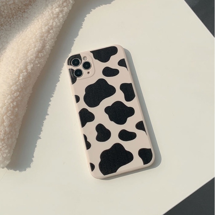 Soft Case Silikon Motif Sapi Cover Iphone 14 7 8 SE2020 7 + 8PLUS XS XR 11 12 13 PRO MAX