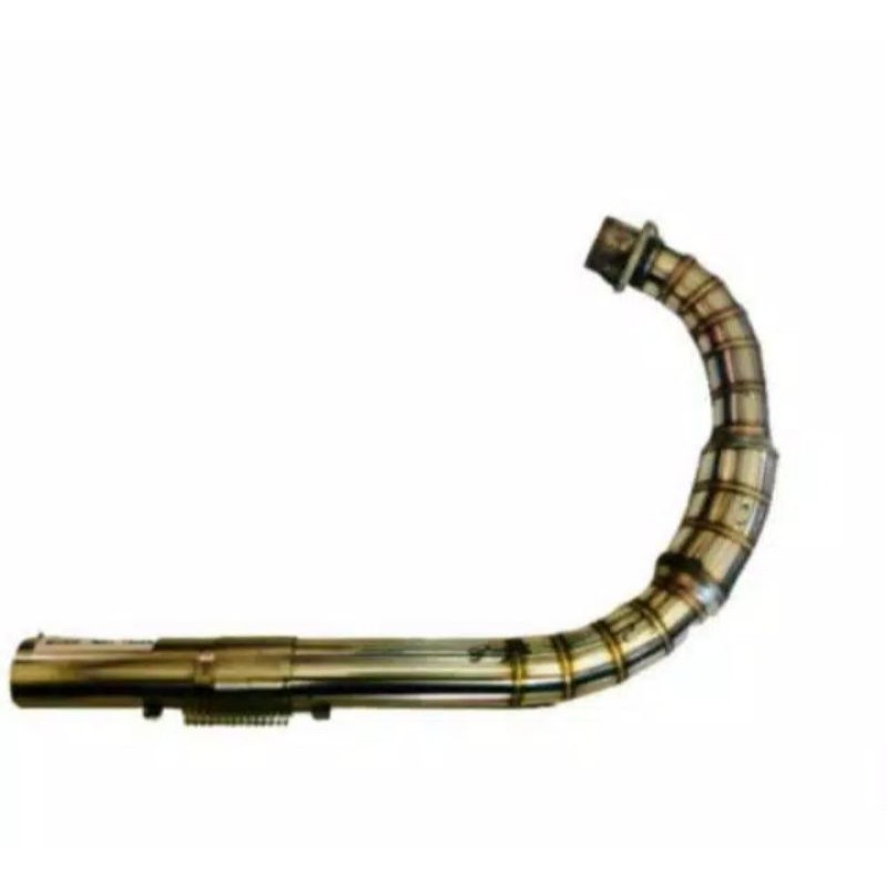 Leher knalpot cacing stenlis boom Gl Megapro tiger