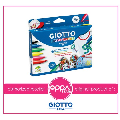 

Spidol Kain Giotto Textil Set 6 Marker Tekstil