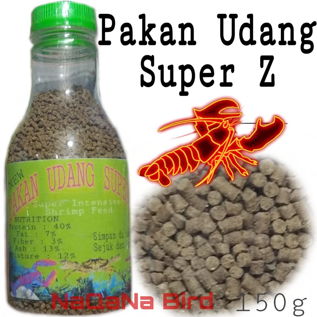 Pakan udang Super Z Tengelam udang hias