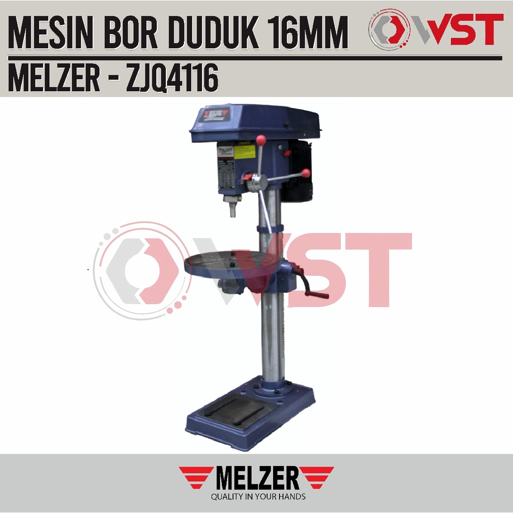 Mesin Bor Duduk 16mm Melzer ZJQ4116 / Bench Drill 16mm