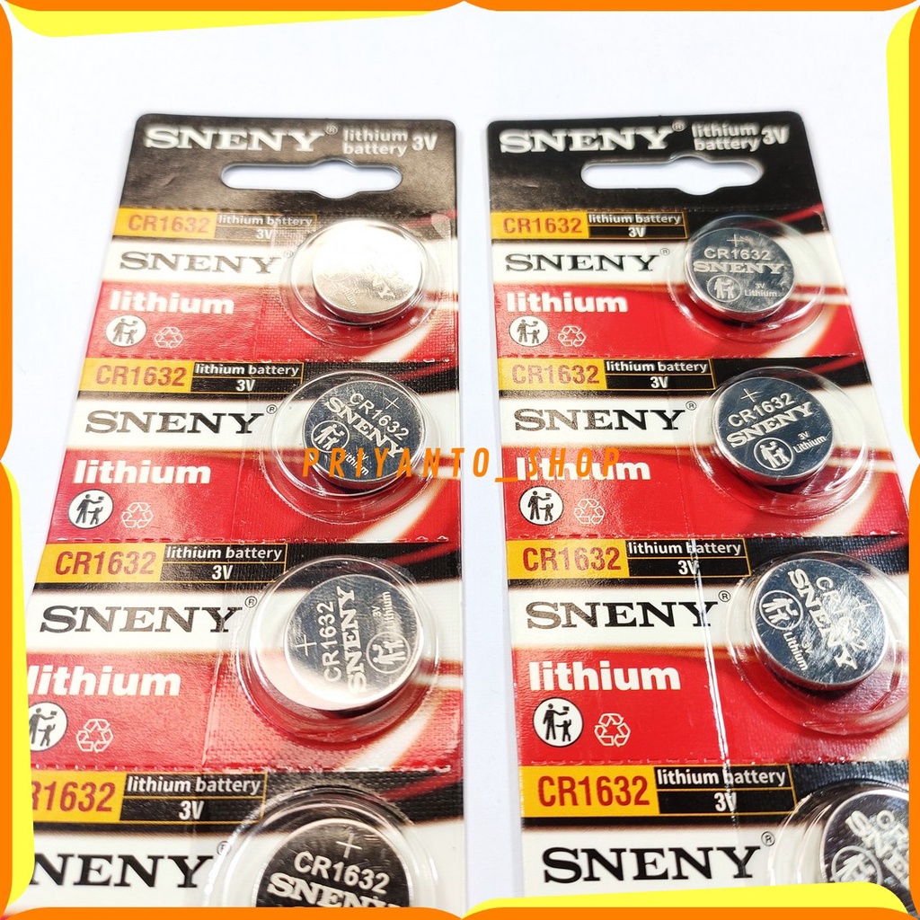 BATREI BATERAI ASLI LITHIUM SNENY CR-1632 CR 1632 3V ORIGINAL TERMURAH