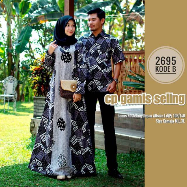 MAURA COUPLE CP SEMI SUTRA BAJU COUPLE PASANGAN COUPLE GAMIS MURAH COUPLE GAMIS COUPLE BATIK HALUS