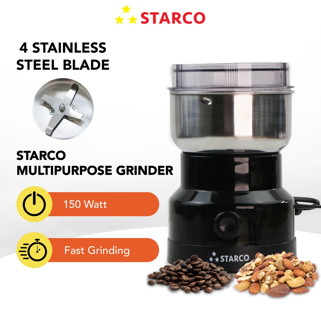 Starco 150W Portable Coffee Grinder Multipurpose Gilingan Bumbu Kopi