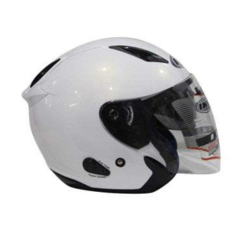 Helm INK METRO 2 Double Visor Putih Hitam Glossy Doff Merah Ferarri Gunmet Pelindung Kepala Pria 2 Wanita