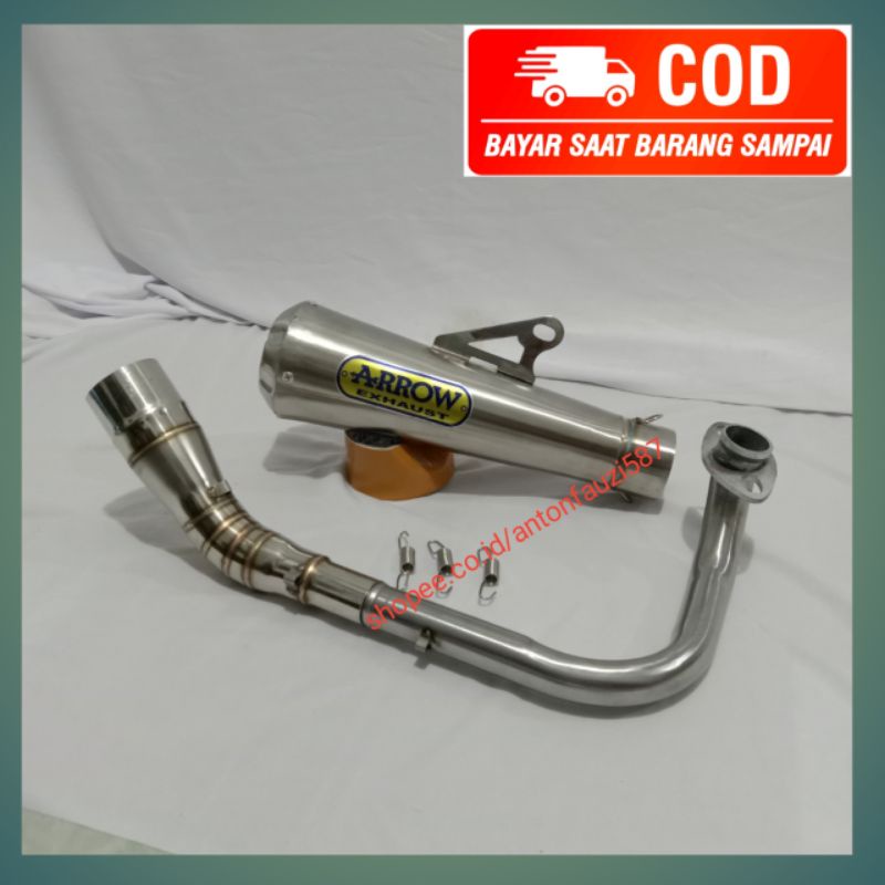 Knalpot Racing Arrow full set Vario Beat Scoopy dll