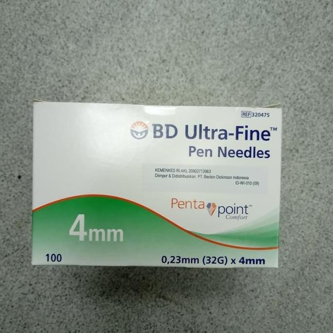 Jarum Insulin Pen Needle Bd Ultra Fine Ultra 32G -4 Mm