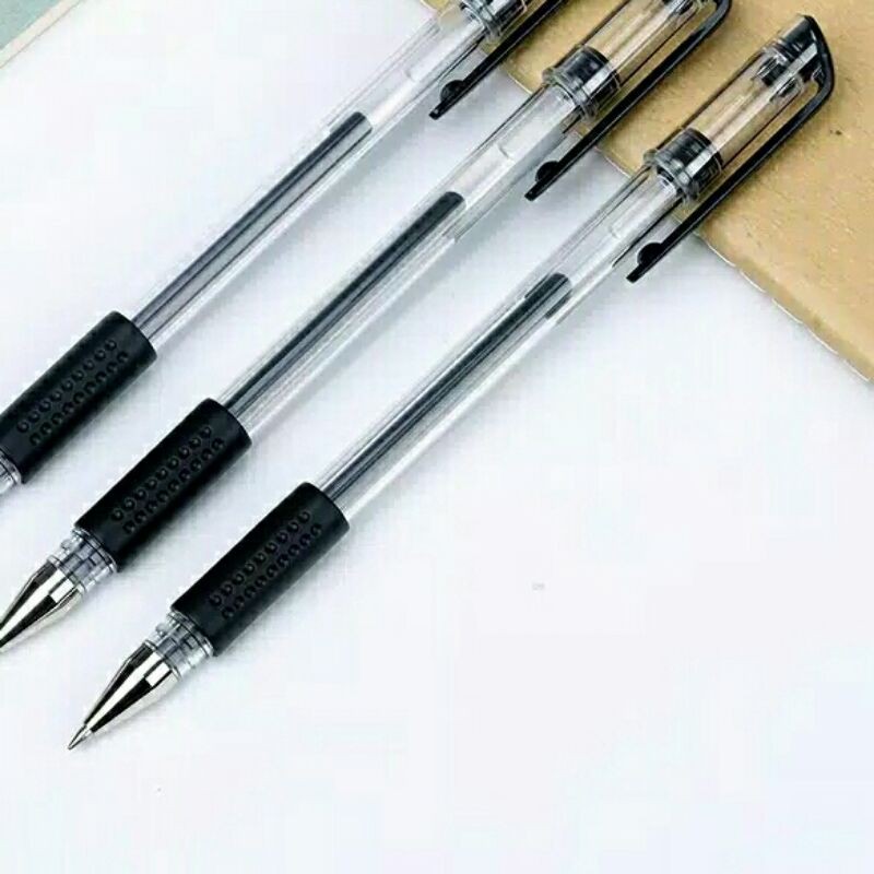 Pulpen Gel Deli Hitam