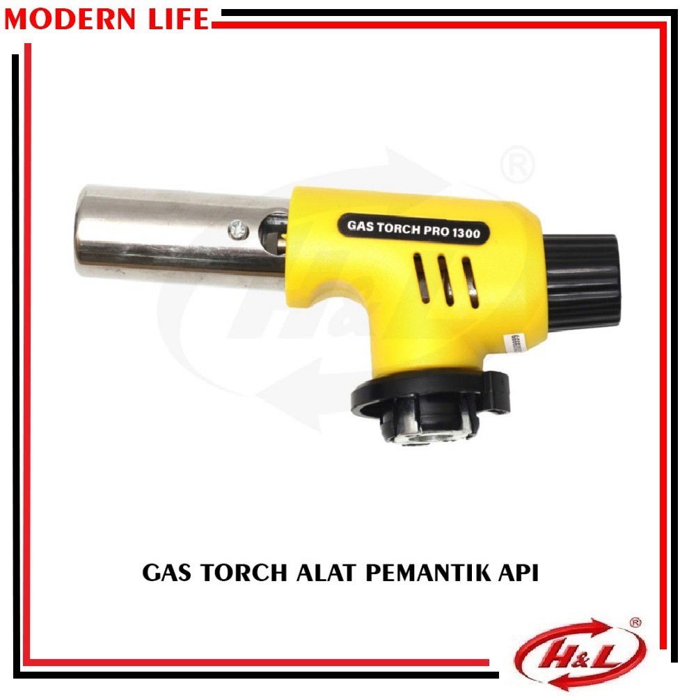 H&amp;L Gas Torch PRO 1300 Pemantik Gas Pematik Api Flame Gun Alat bakar