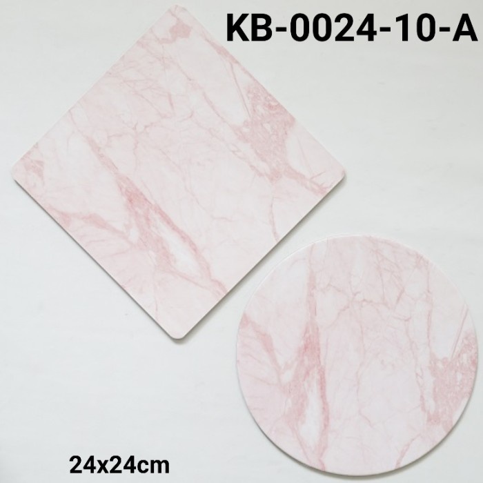 

GR-KB-0024-10 GR 1 CAKE BOARD ALAS KUE KOTAK BULAT 24CM MARBLE MARMER HEMAT