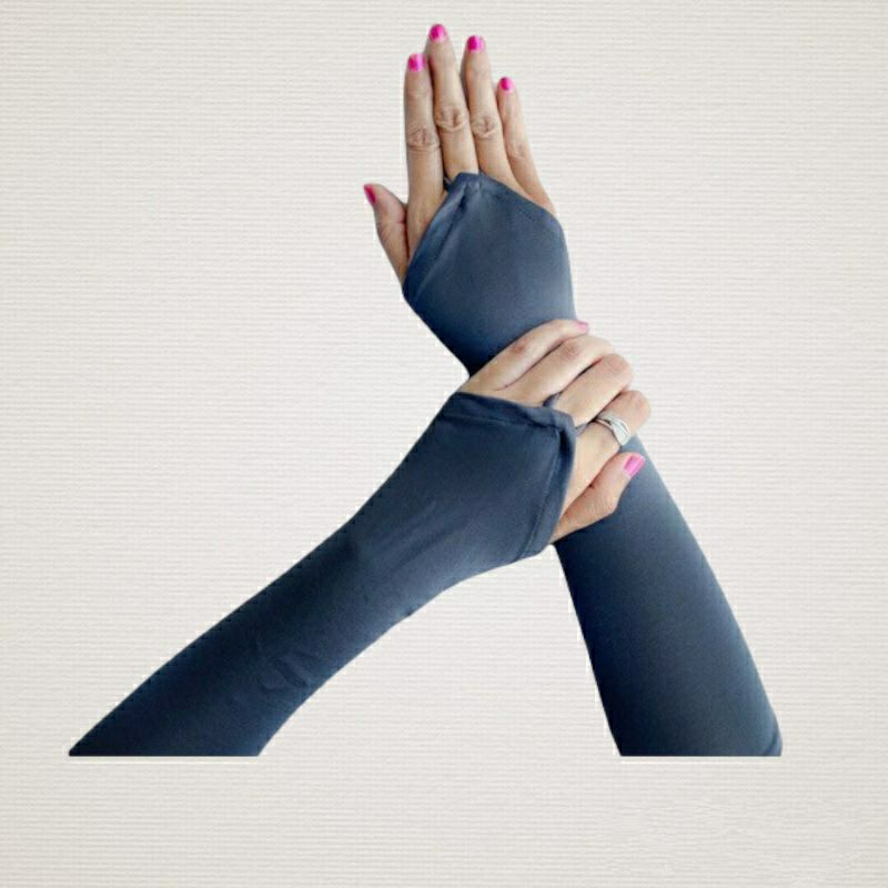 Handsock Cincin / Manset Tangan Cincin Polos Bahan Jersey