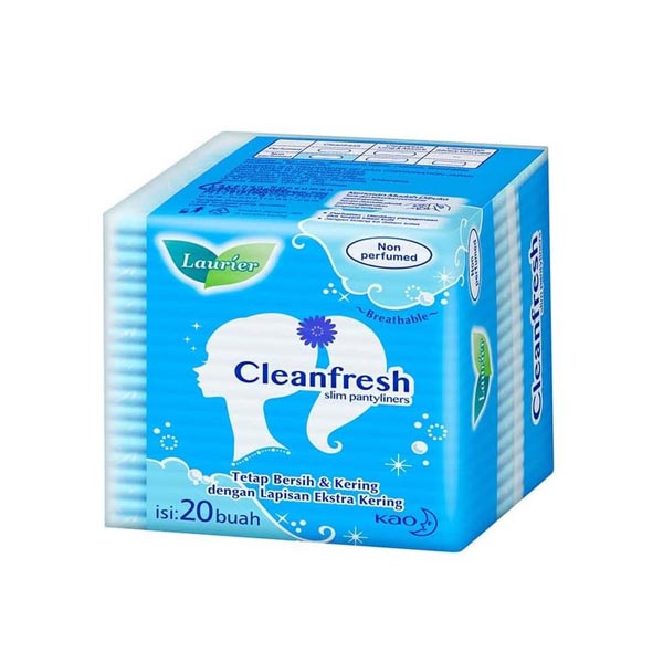 [20 PCS] Laurier Pantyliner Cleanfresh Non Perfume 20S | Panty Liner | Pembalut Wanita_Cerianti