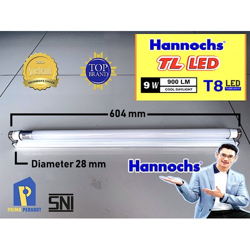 HANNOCHS Lampu NEON TL LED 9 Watt Original