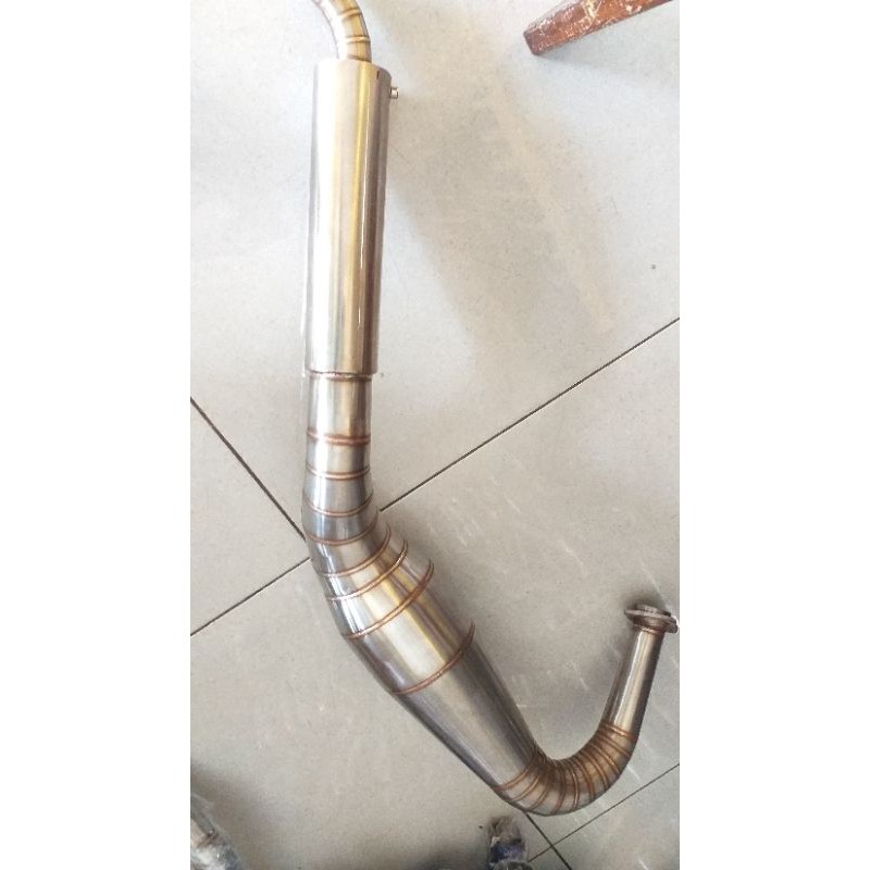 Knalpot motor rx king cobra full stenlis