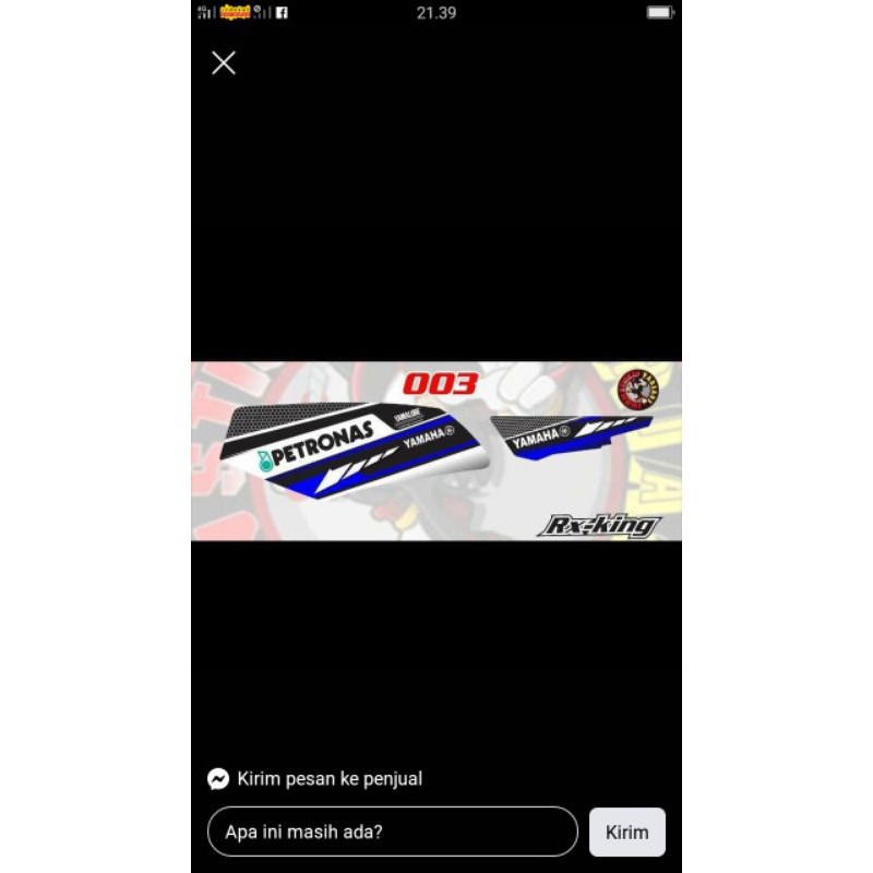 Striping Yamaha Rx King Petronas