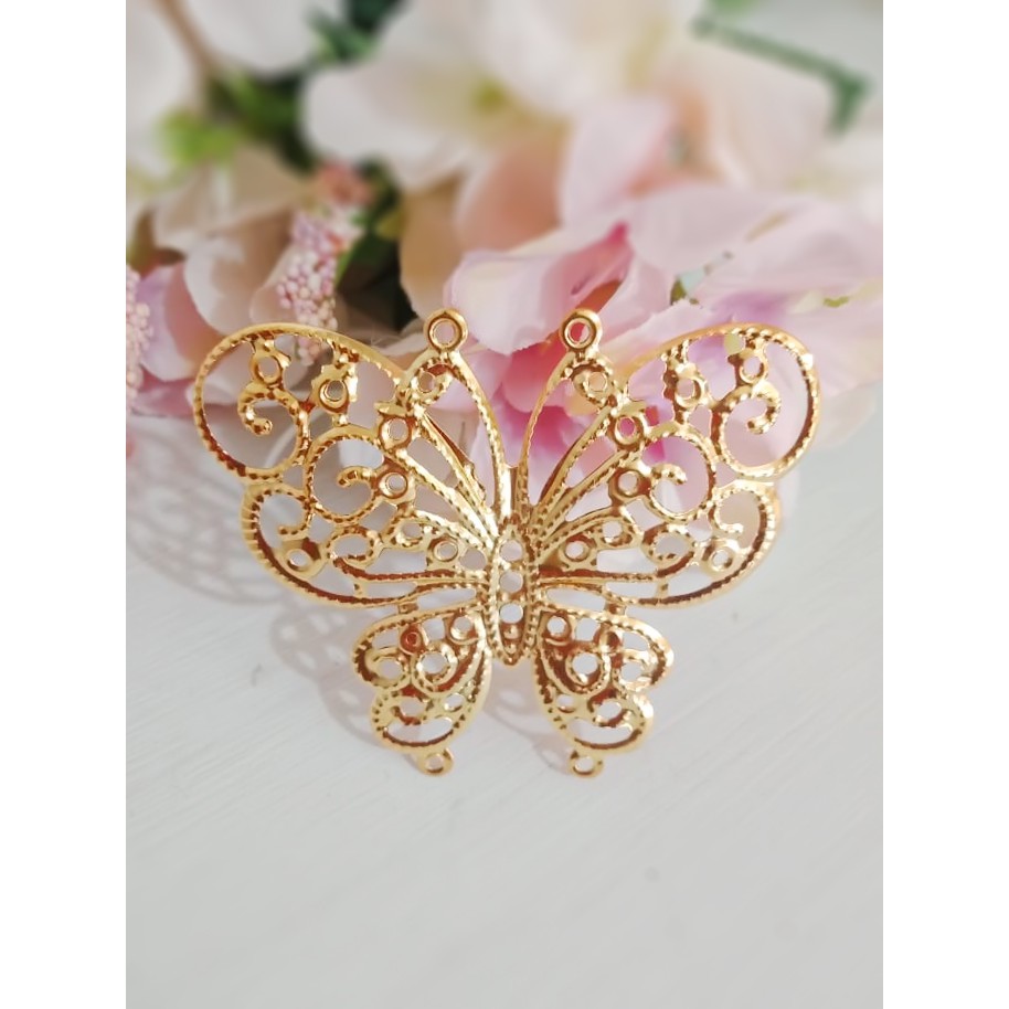 LEMPENGAN EMAS KUPU KUPU V2 / AKSESORIS MAHAR DAN SESERAHAN