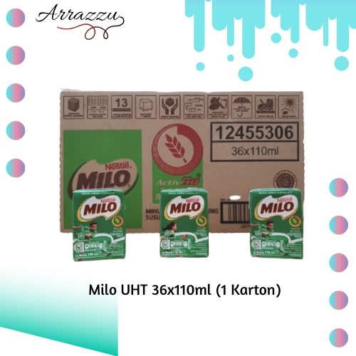 

Milo UHT Activ Go Cokelat 36x110ml (1 Karton)