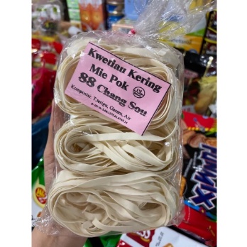 200gr Homemade Mie Pok Kwetiau Kering 88 Chang Sou Mie Pok Tauchiam Enak Shopee Indonesia