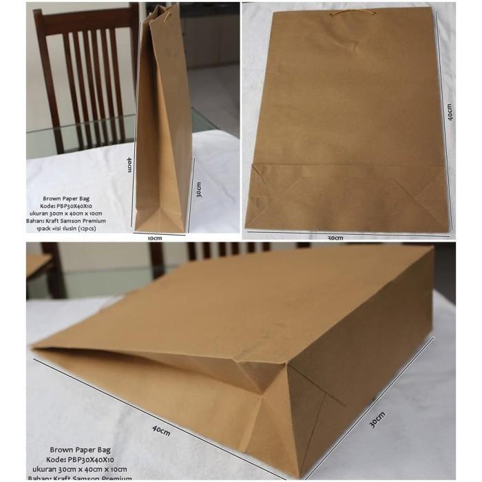 

Paper Bag Jumbo Polos Paperbag Belanja Goodiebag Tas Kantong Kertas 083