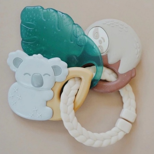 Itzy Ritzy | ITZY KEYS TROPICAL - Teething Rings Sore Gums Baby Kids Gigitan Anak Bayi Textured Silicone Silikon