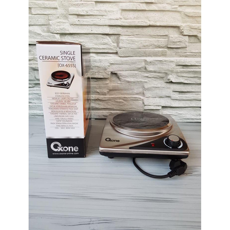 WV. OXONE SINGLE CERAMIC STOVE OX 655 S / KOMPOR LISTRIK OXONE OX655S