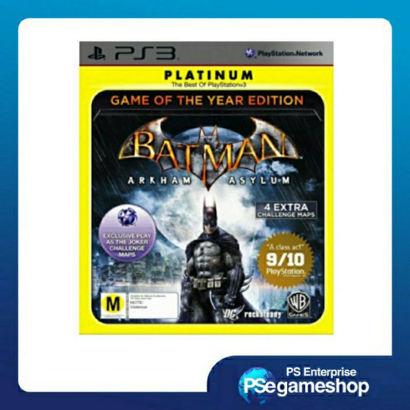 Ps3 Batman Arkham Asylum GOTY ( The best of playstation 3 / noseal ) preloved