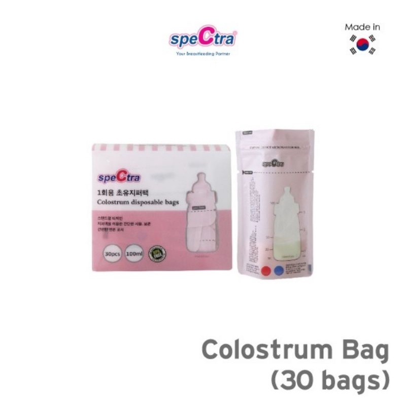 Spectra Kantong ASI 100 ml &amp; 200 ml/Disposable Colostrum ( Breast Milk) Bags