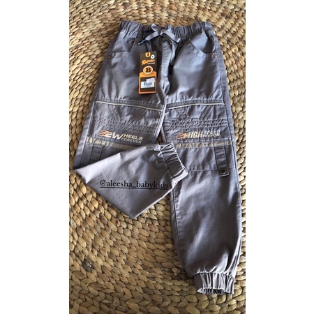 Celana Tactical Anak Cowok premium BOMBI ukuran 4,6 untuk 6 tahun 7 tahun celana Joger celana kerut 