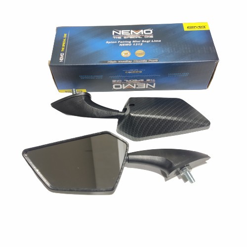 Spion Fairing Mini Nemo Segi Lima 1312 model Ninja Universal karbon